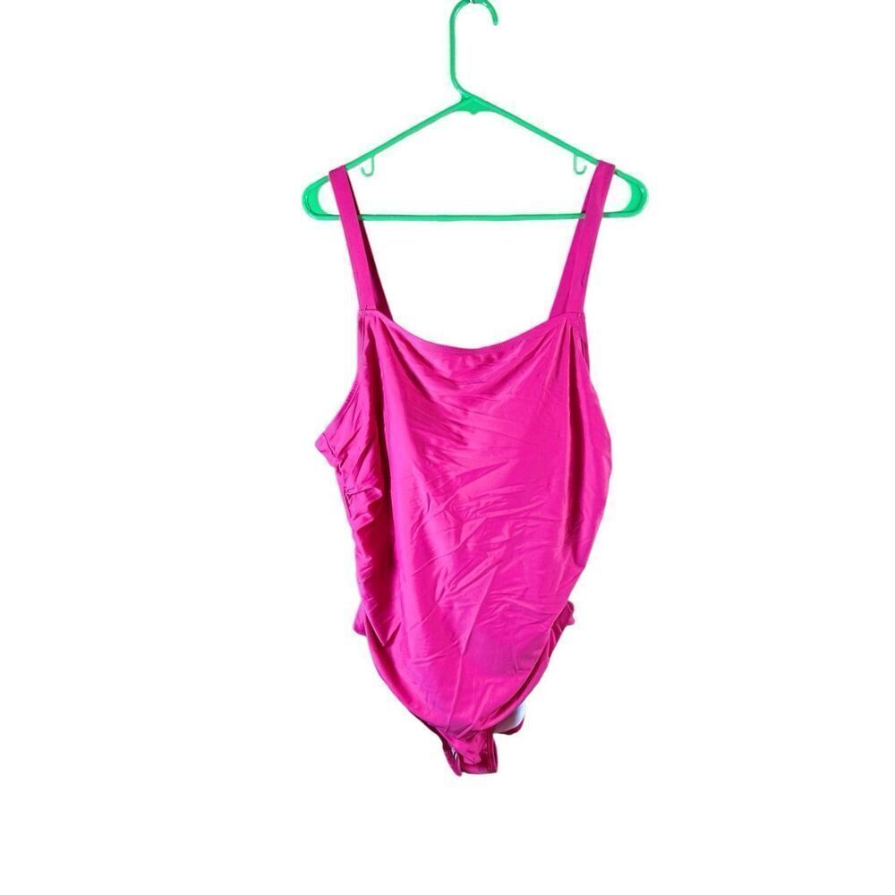 Catherine Malandrino 3X Hot Pink One-Piece Swimsuit NWT